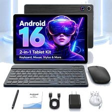 10,1 Zoll Tablet Android 16 20(3+17)GB RAM 64GB ROM IPS LCD HD WIFI Dual Kamera