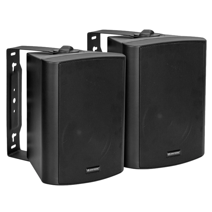 OMNITRONIC Aktives Lautsprecher-Set, 30 Watt, schwarz