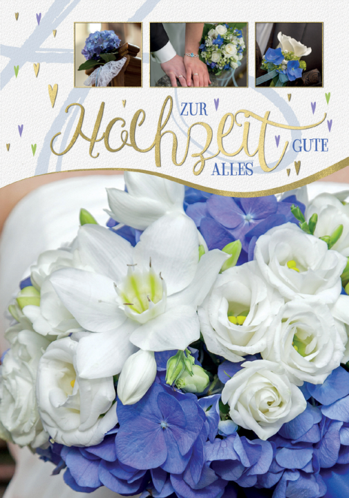 CACTUS Hochzeitskarte , Lila und weiße Blumen,