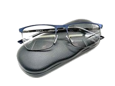 stabile Computerbrille Brille aus Metall PC-Brille in blau von +1,0 bis +5,0 Neu
