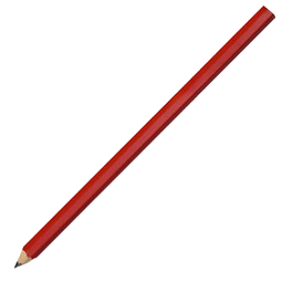 Zimmermannsbleistift, 25cm, rot