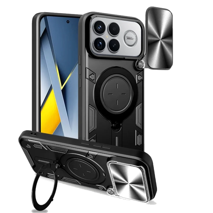 Hülle für Xiaomi Poco F8 Ultra, Techsuit, CamGuard Pro, Schwarz
