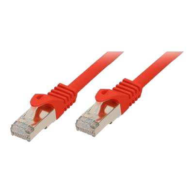shiverpeaks Patchkabel, Kat. 6A, S/FTP, 1,0 m, rot