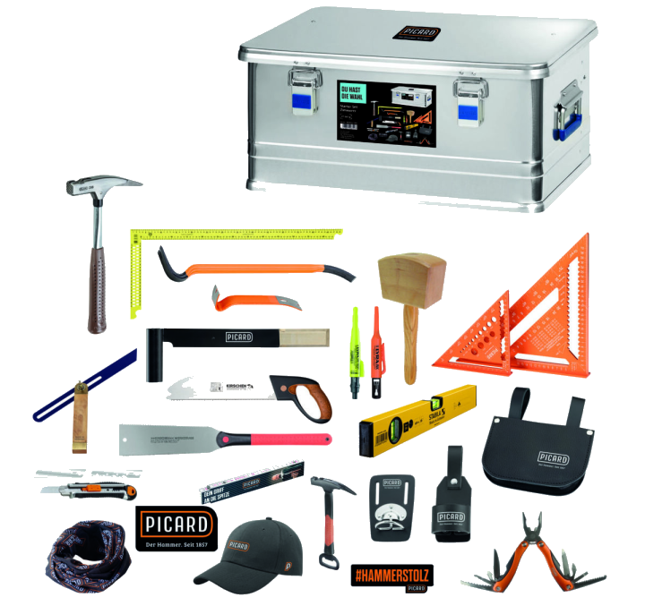 PICARD Starter Set Zimmerer in Aluminium-Box 27-teilig Nr. 0070021-041