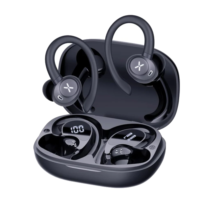 Handsfree Bluetooth Techsuit CW4 AirTune, TWS, Schwarz