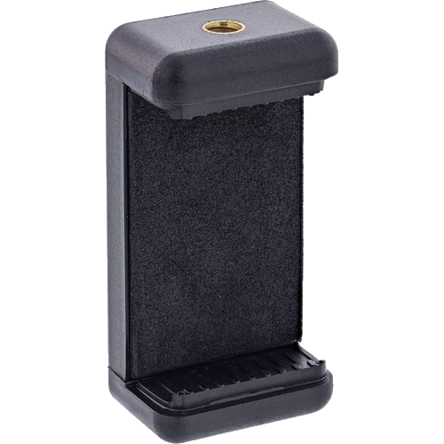 InLine® Universalklemme, Smartphone Halterung, 55-85mm, 2x 1/4-Zoll-Gewinde
