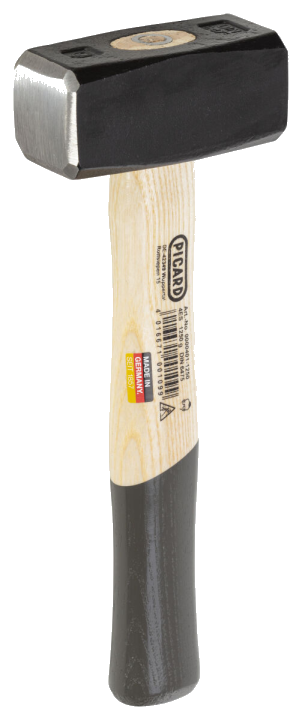 PICARD Fäustel 1.250g mit Hickorystiel Nr. 4 | Gravur möglich