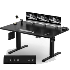Schreibtisch Computertisch Höhenverstellbar Pult H72-118cm Memory Alarm 160x80cm