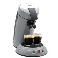 Philips Senseo Kaffeepadmaschine HD7806/37 Original Kaffeemaschine Grau Crema+