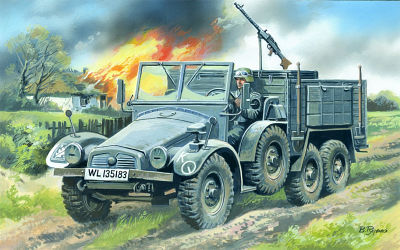 Krupp L2H143 Kfz.70, German Light Army Truck