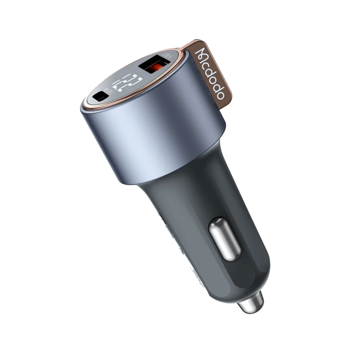 Auto-Ladegerät McDodo CC-3690 Venus Display, 75W, 3A, 1 x USB-A - 1 x USB-C, Schwarz