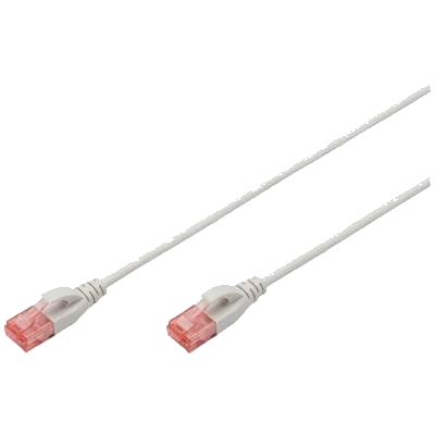 Digitus Patch-Kabel Slim RJ-45 (M) zu RJ-45 (M) 1m Kupfer U/UTP Cat 6 grau (DK-1617-010S)