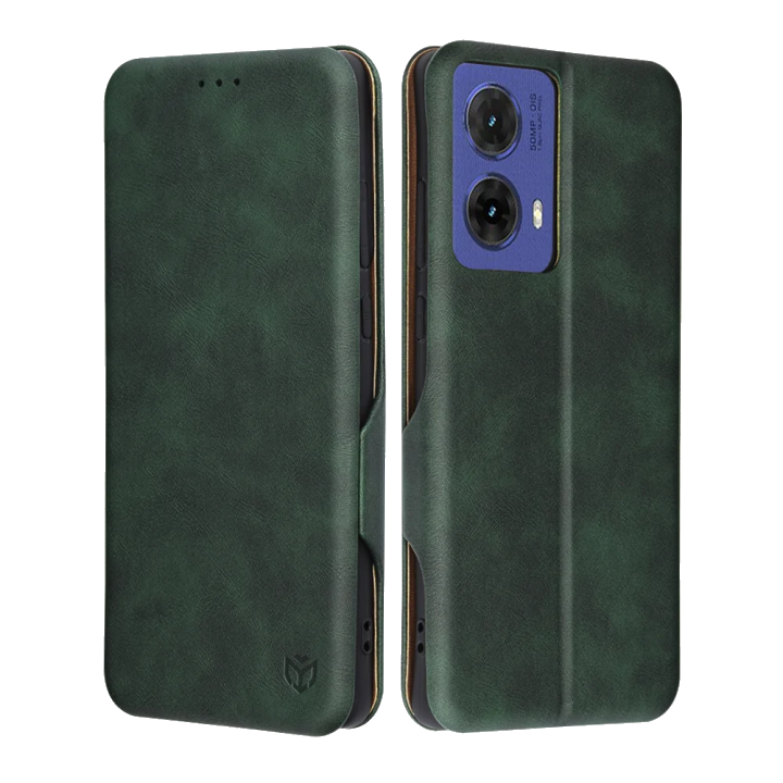 Hülle für Motorola Moto G85, Techsuit, Safe Wallet Plus, Grün