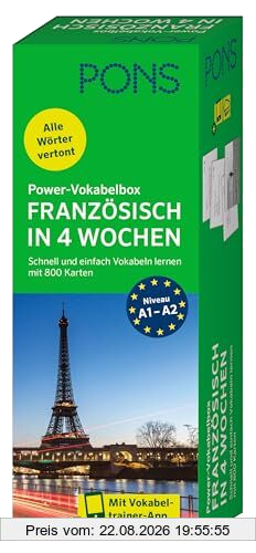 PONS Power-Vokabelbox Französisch: Schnell und einfach Vokabeln lernen mit 800 Karten