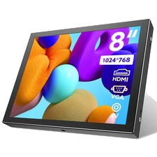 Eyoyo 8 Zoll Kleine Mini Monitor 1024x768 LCD Bildschirm HDMI/VGA/AV PC Display
