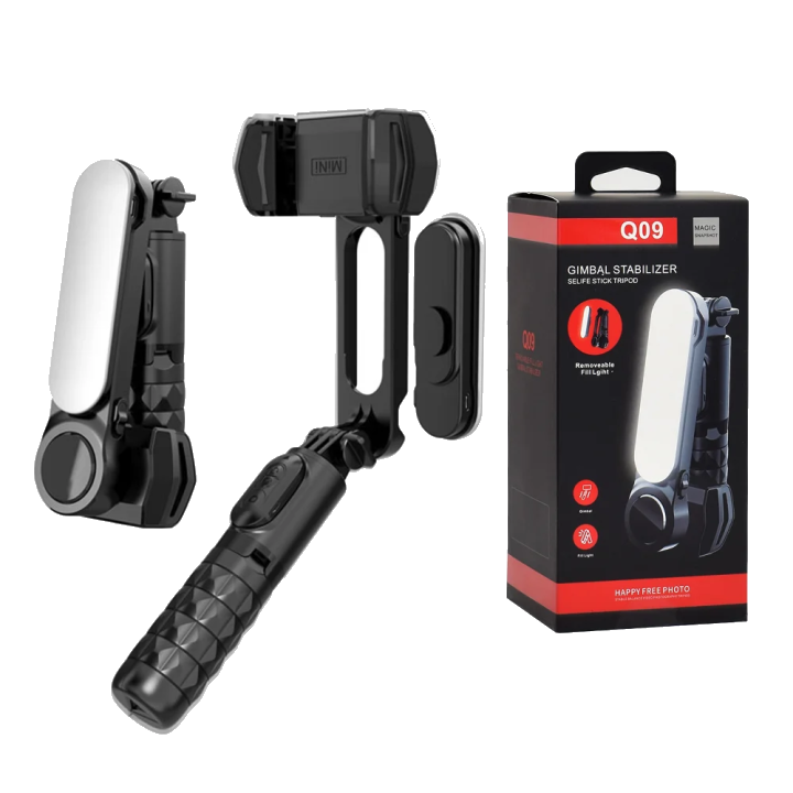 Selfie Stick Bluetooth Techsuit Q09, Universal, Schwarz