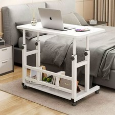Laptoptisch HöHenverstellbar Computertisch Laptop Beistelltisch Bürotisch+Rollen