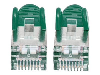 INTELLINET Patchkabel RJ45 S/FTP Cat6 Kupfer LSZH 5,0m grün