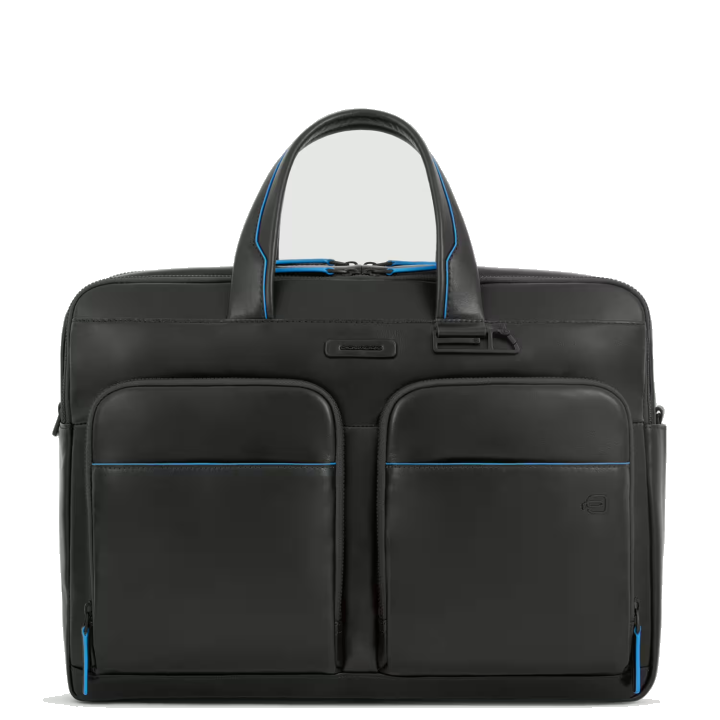 Piquadro Blue Square Laptoptasche 15,6" mit iPad®Pro12,9"-Fach Schwarz
