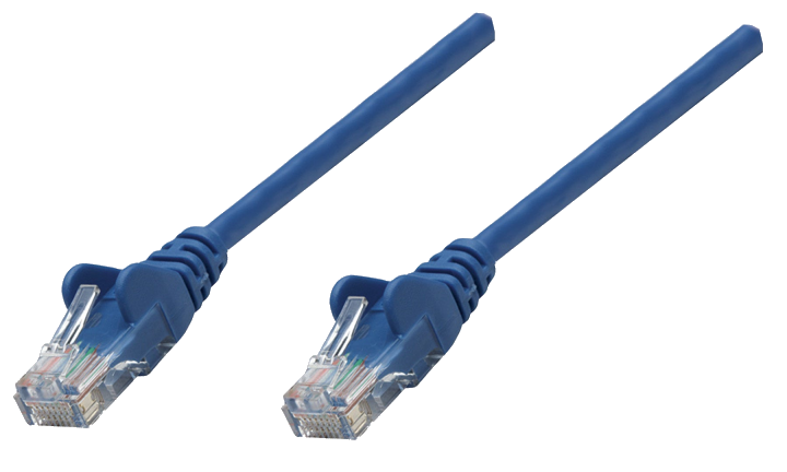 INTELLINET Patchkabel RJ45 S/FTP Cat6 Kupfer LSZH 1,5m blau