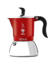 Bialetti Fiammetta Induktions-Kaffeemaschine 4 Tassen 150 ml Rot
