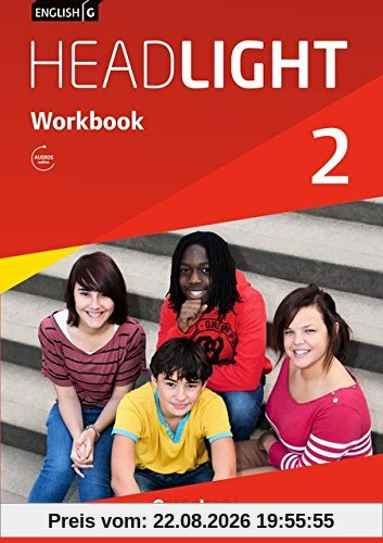 English G Headlight - Allgemeine Ausgabe / Band 2: 6. Schuljahr - Workbook mit Audios online