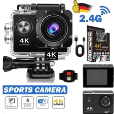 4K Action Kamera WiFi Sport Kamera Fahrrad Motorrad Helm Kamera für Outdoor Cam