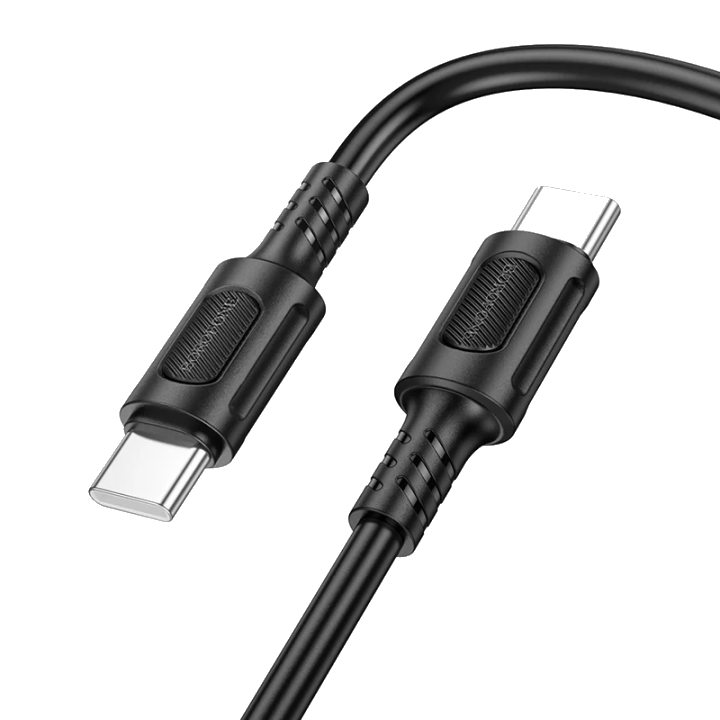 USB-C Daten- und Ladekabel - USB-C Borofone BX111 Feliz, 60W, 1m, Schwarz