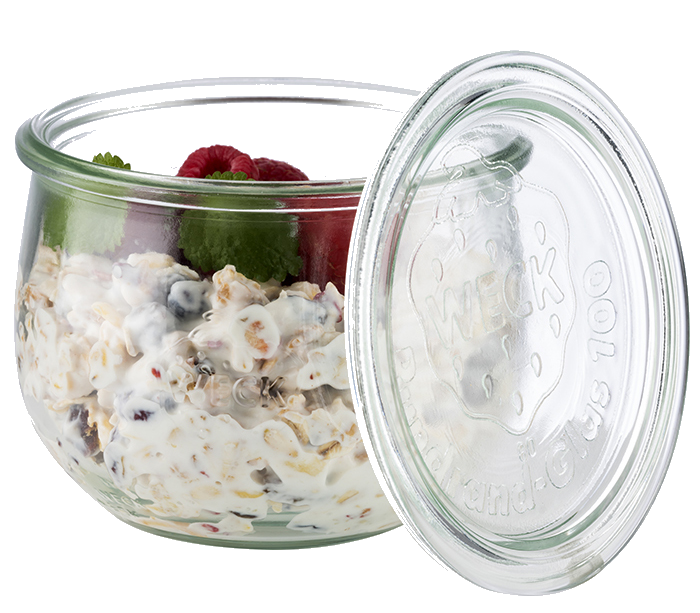 APS Weck-Glas mit Deckel, Tulpen-Form, 220 ml, 12er Set