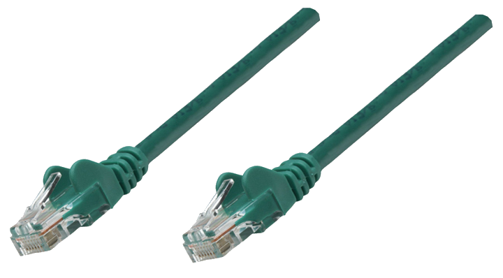 INTELLINET Patchkabel Cat6A CU S/FTP LSZH 0.25m grün