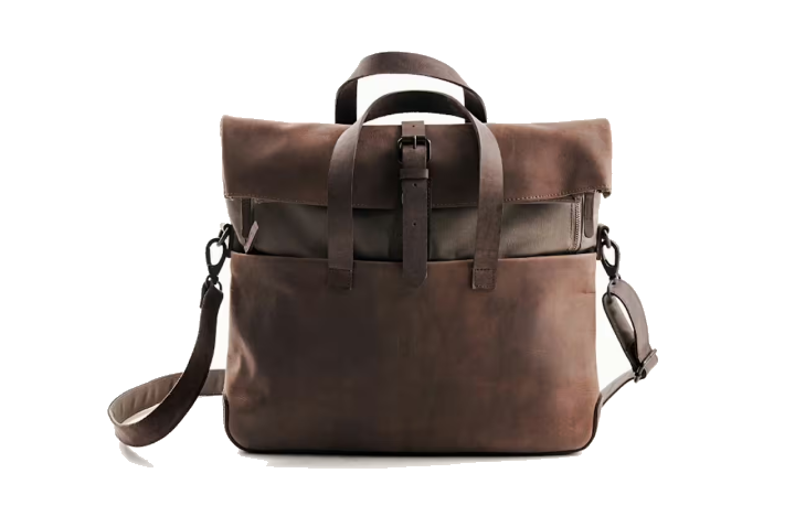 Harold's Twister Kuriertasche L mit Laptopfach 16" natur