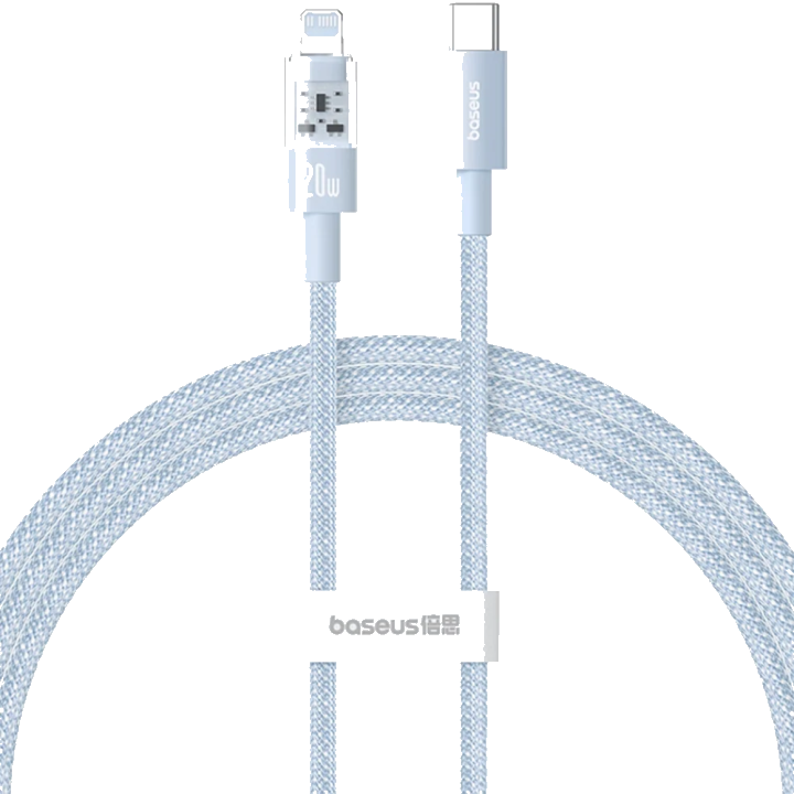 Daten- und Ladekabel USB-C - Lightning Baseus Gem, 20W, 1m, Blau P10373001311-00