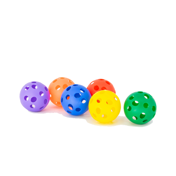 Kawanyo Lochbälle, 6er Set - 7cm Ø