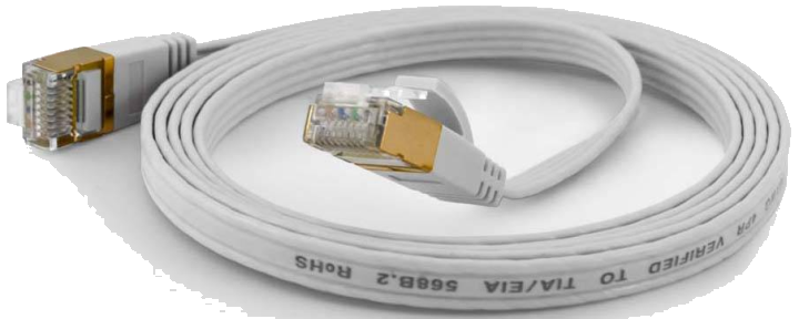 Wantec Patchkabel FTP CAT6 q=1,6x6,5mm 0,20m weiß