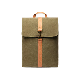 VINGA Bosler Rucksack aus GRS recyceltem Canvas, grün