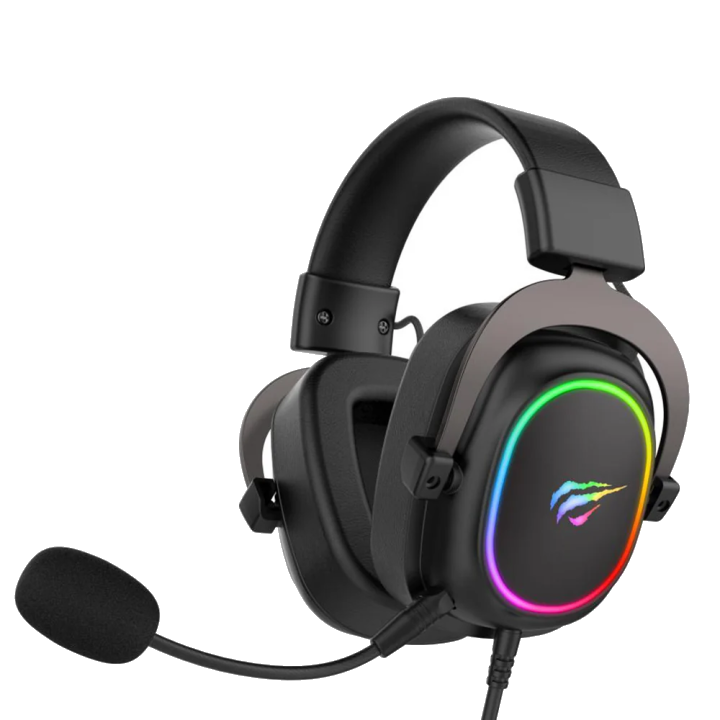 Gaming-Kopfhörer 3,5 mm HAVIT H2002P, RGB, 2m, Schwarz