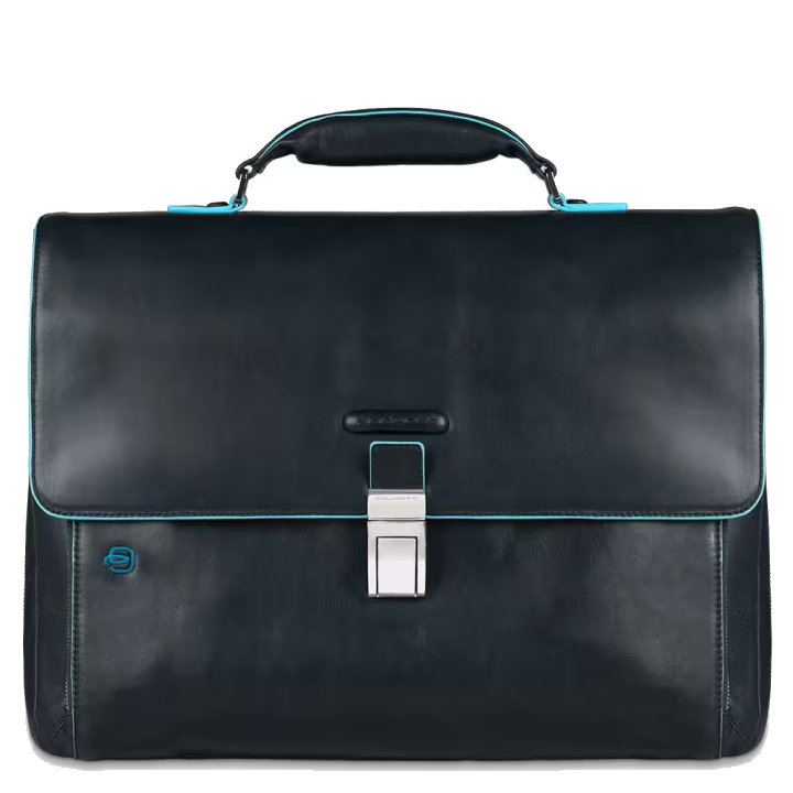 Piquadro Blue Square Erweiterbare Laptoptasche 15" mit Tabletfach Nachtblau