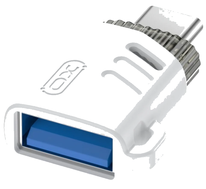OTG Adapter USB-C - USB-A XO Design NB256B, Weiß