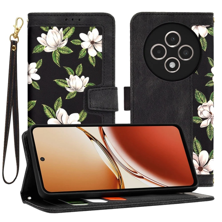 Hülle für Oppo Reno12 FS 5G / Reno12 FS 4G / Reno12 F 4G / Reno12 F, Techsuit, FlipCraft, Schwarz