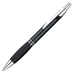 PENKO® Metall-Kugelschreiber Evergreen, blaue Mine, schwarz