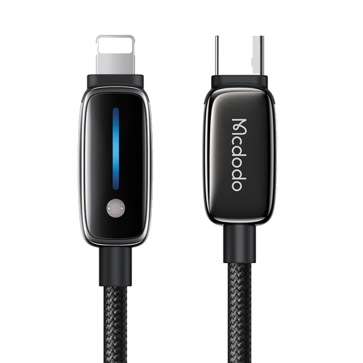 Daten- und Ladekabel USB-C - Lightning McDodo CA-0050, 36W, 1.2m, Schwarz
