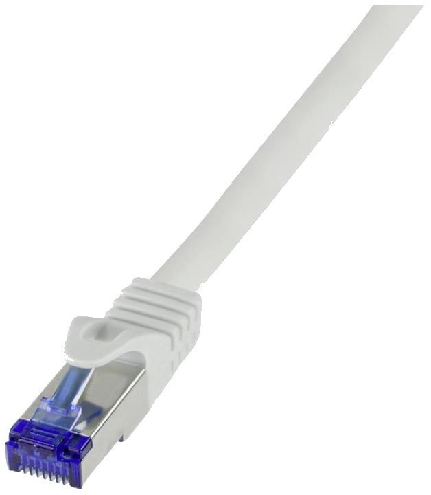 Logilink Patchkabel Ultraflex, Cat.6A, S/FTP, grau, 0,5 m