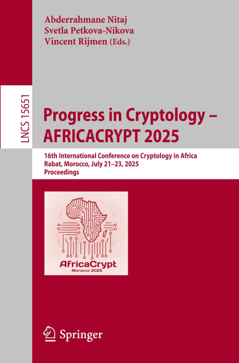 Progress in Cryptology - AFRICACRYPT 2025