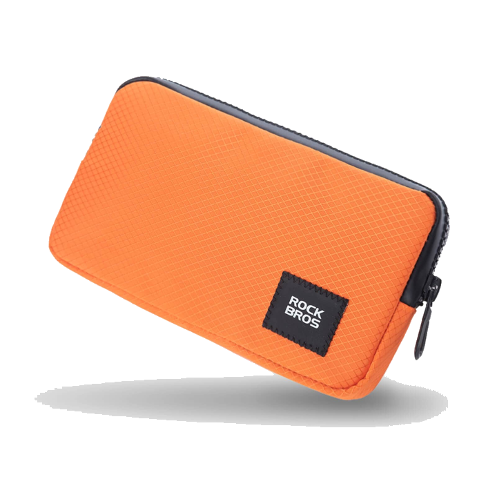 ROCKBROS Geldbu00f6rse Portemonnaie Geldbeutel Handytasche fu00fcr Kreditkarte Schlu00fcssel - Orange
