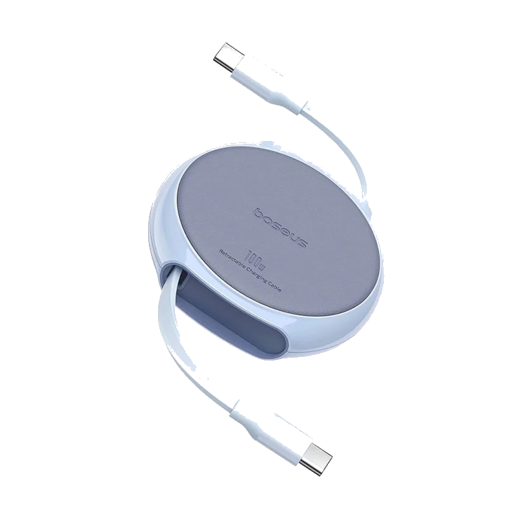 USB-C Daten- und Ladekabel - USB-C Baseus Pathfinder Retractable, 100W, 1m, Blau P10368400311-00