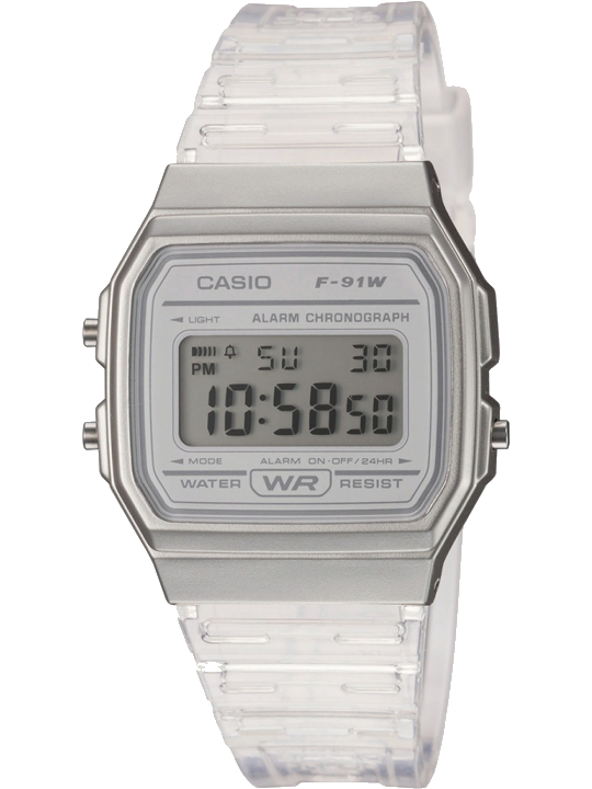 CASIO TIMELESS COLLECTION Chronograph F-91WS-7EF, Quarzuhr, Armbanduhr,Herren,Damen,Jugendliche, Digitaluhr,Resinarmband