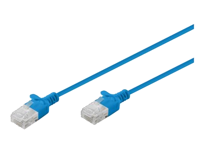 DIGITUS Patchkabel CAT 6 U-UTP Slim 1,5m Blau