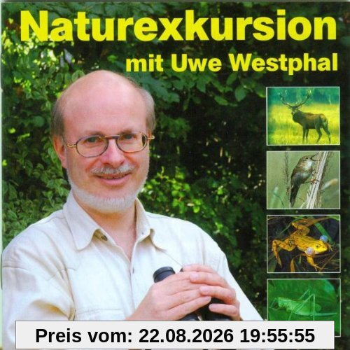 Naturexkursion mit Uwe Westphal: Streifzug durch die heimische Natur mit Uwe Westphal. Der Stimmen-Imitator präsentiert Säugetiere, Vögel, Amphibien und Insekten