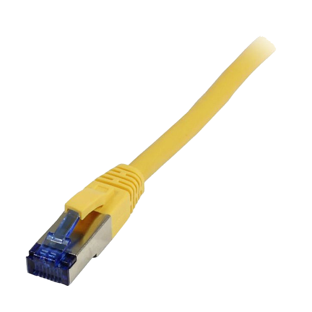 Synergy21 Patchkabel RJ45, CAT6A 500Mhz, 0,15m, gelb, S-STP(S/FTP), TPE/LSZH(Superflex), AWG26,