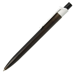 RITTER PEN Druckkugelschreiber Insider, blaue Mine, transparent, schwarz